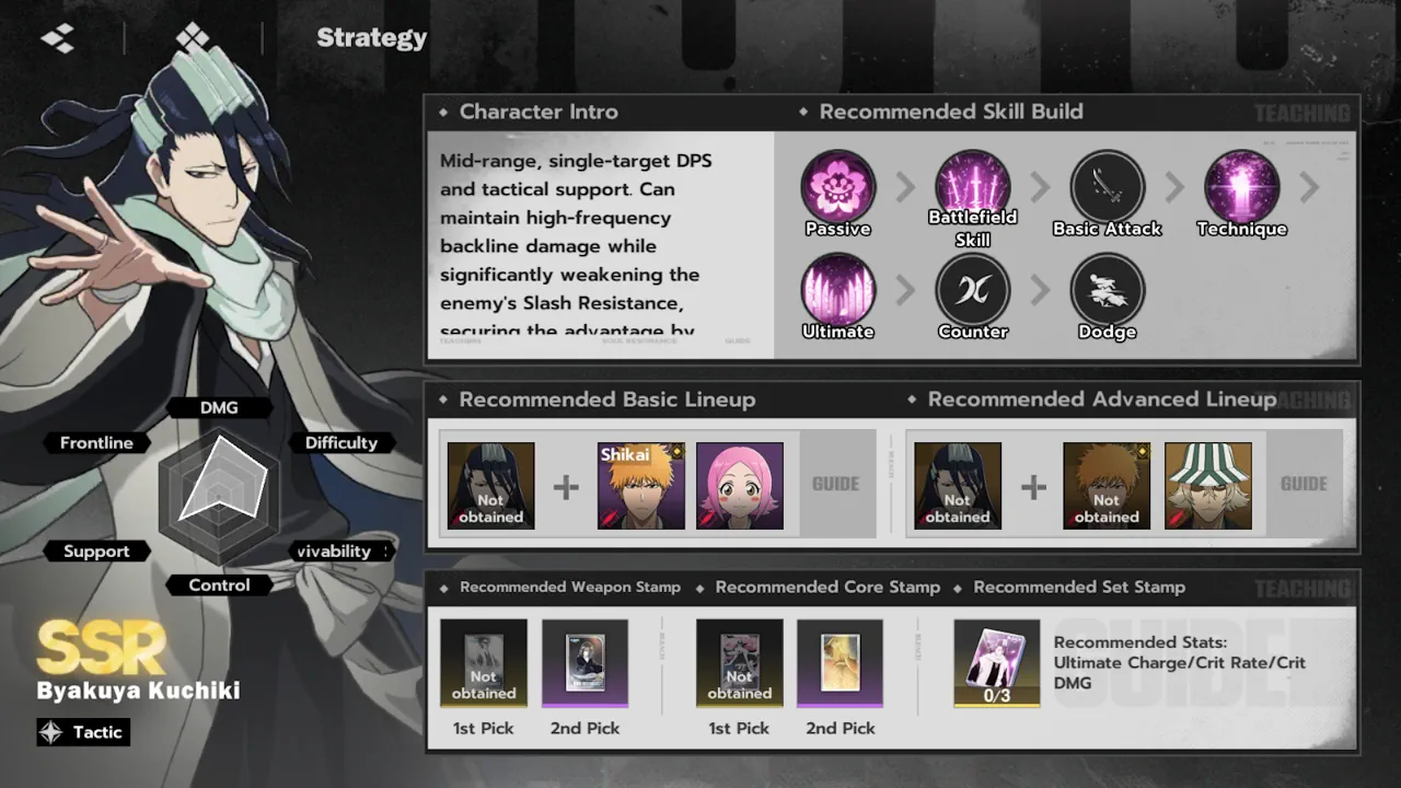 Byakuya Kuchiki skills