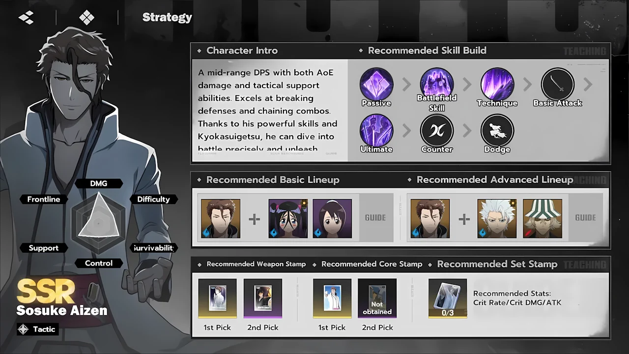 Sosuke Aizen skills